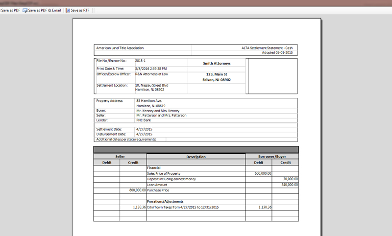 alta settlement statement easysoft settlement statement